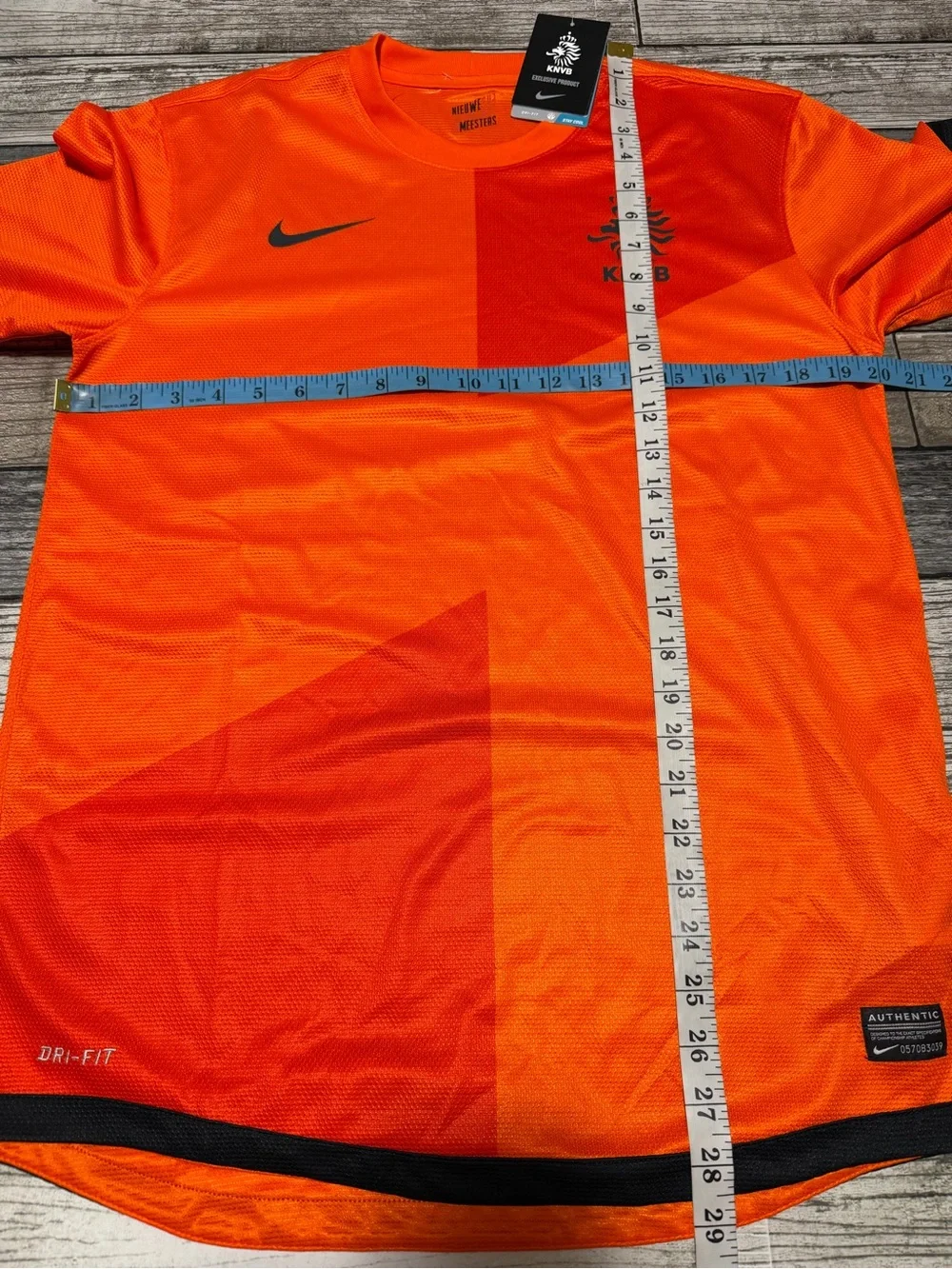 Nike Dri Fit KNVB Netherlands Soccer Jersey Men’s M Orange Short Sleeve READ